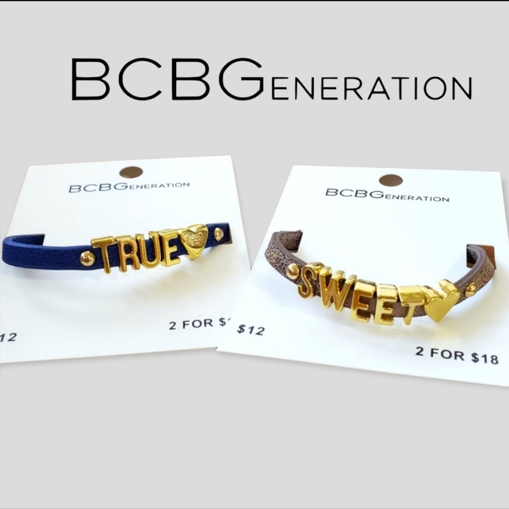 NEW! BCBGeneration Affirmation Bracelets BCBG